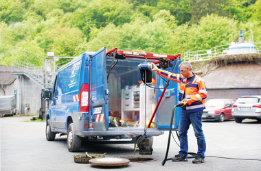 Polipasto de cadena ABUS ABUCompact GMC en la Aggerverband de Engelskirchen