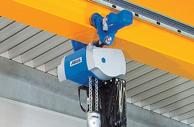 Detalle del polipasto de cadena ABUS ABUCompact GM8 en Mosca